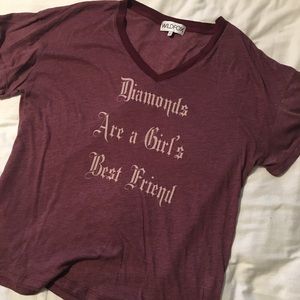 “Diamonds are a Girls Best Friend” Graphic Tee.